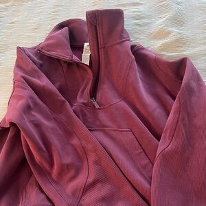 Lululemon Brushed Softstreme Ribbed Half Zip
